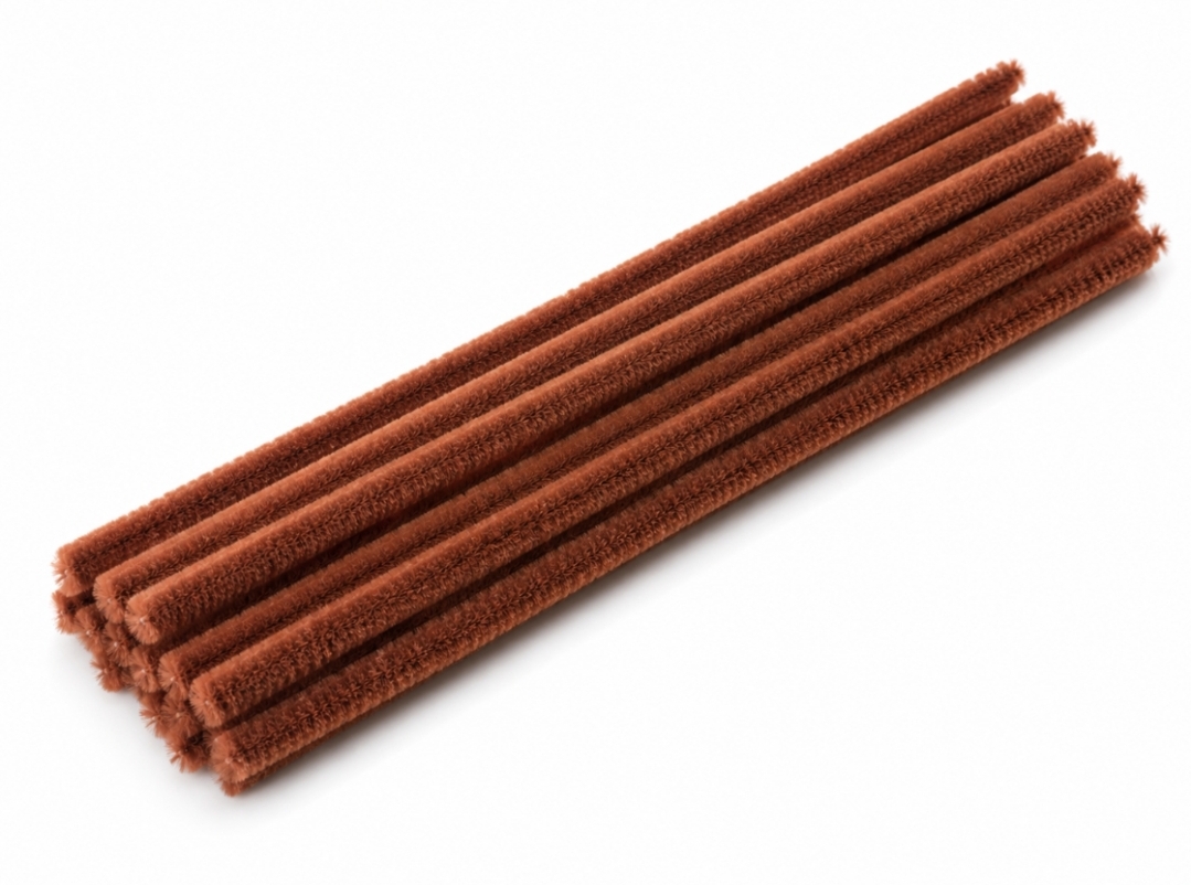 Chenille Braun 10 mm