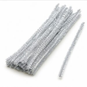 Chenille silber 8 mm