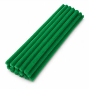 Chenille grün 10 mm