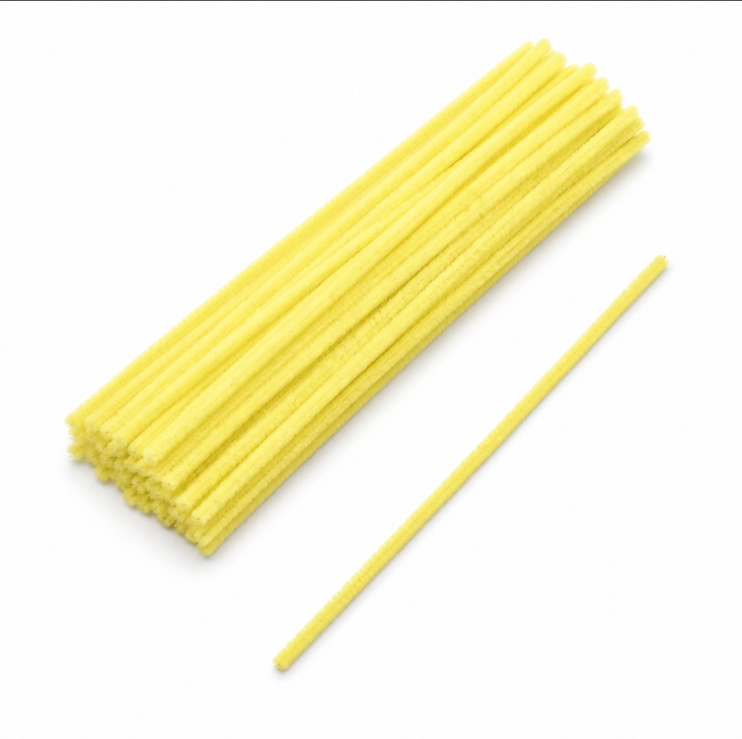 Chenille hellgelb 5 mm