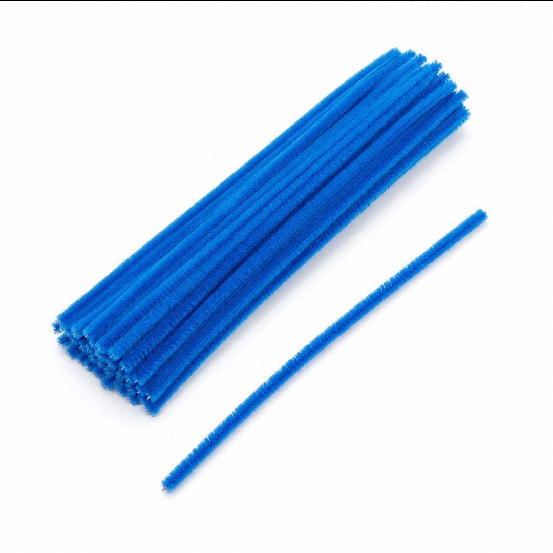 Chenille mittelblau 8 mm