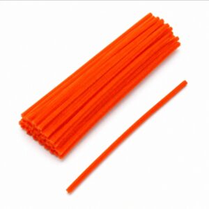Chenille orange 8 mm