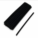 Chenille Schwarz 8 mm