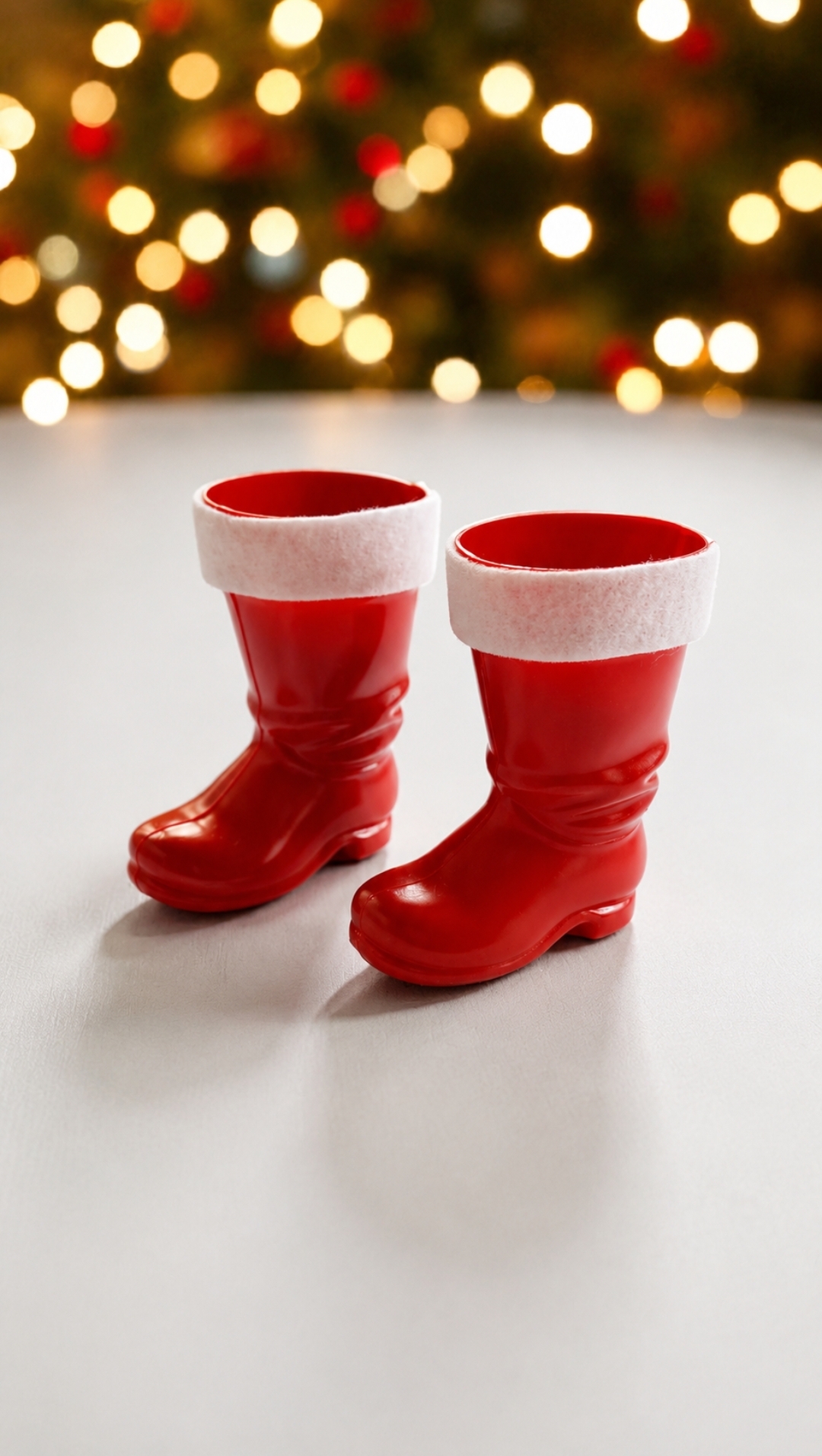 Nikolausstiefel zum Befüllen mit weißem Filzrand – 11 x 9 cm Ø5,5cm, 1er/2er/3er Set, Weihnachtsdeko & Geschenkidee – Bild 5