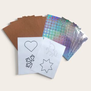 Bastelset Karten Hologrammpapier