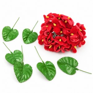 Künstliche Veilchenblüten